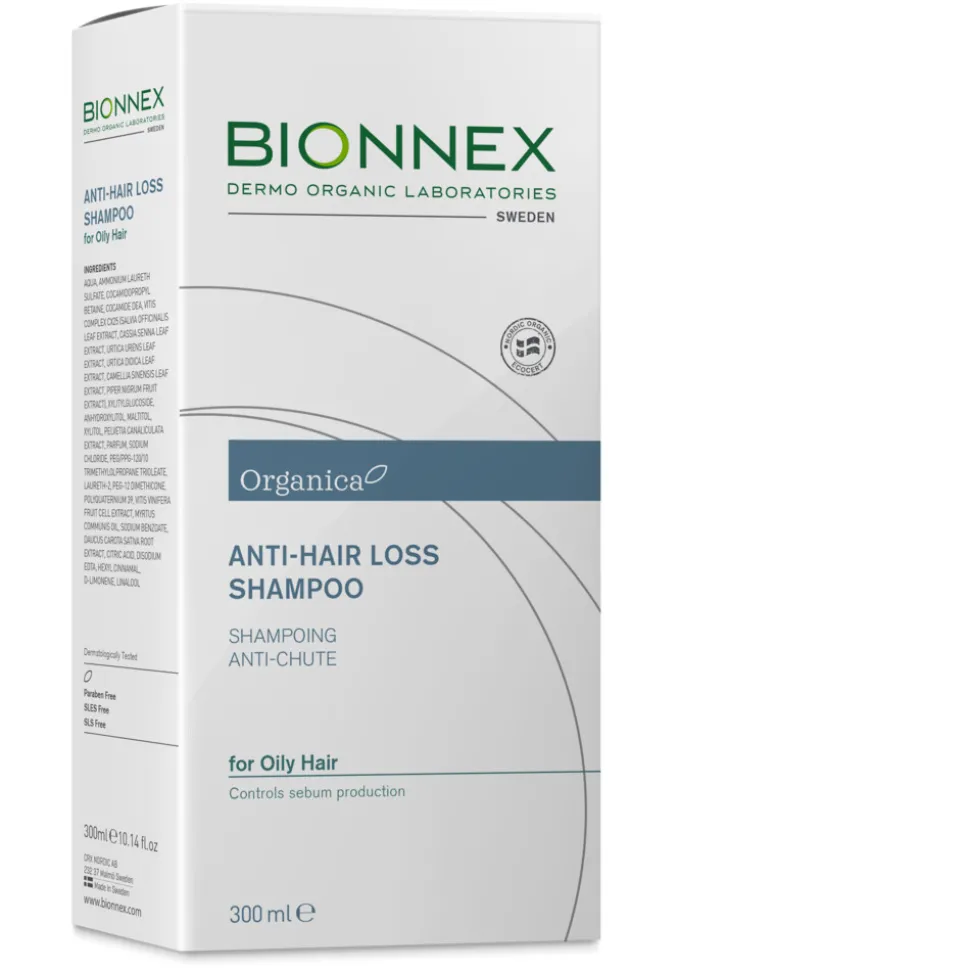 Bionnex Organica Anti-Haaruitval Shampoo Vettig Haar 300 ml