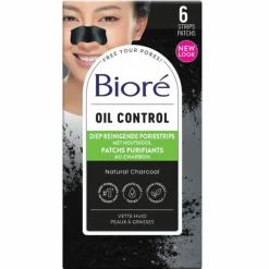 Bioré Houtskool Diep Reinigende Porie Strips 6 stuks