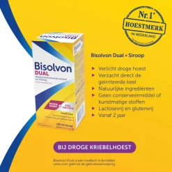 Bisolvon Dual Droogheemswortel Extract En Honing 100 ml
