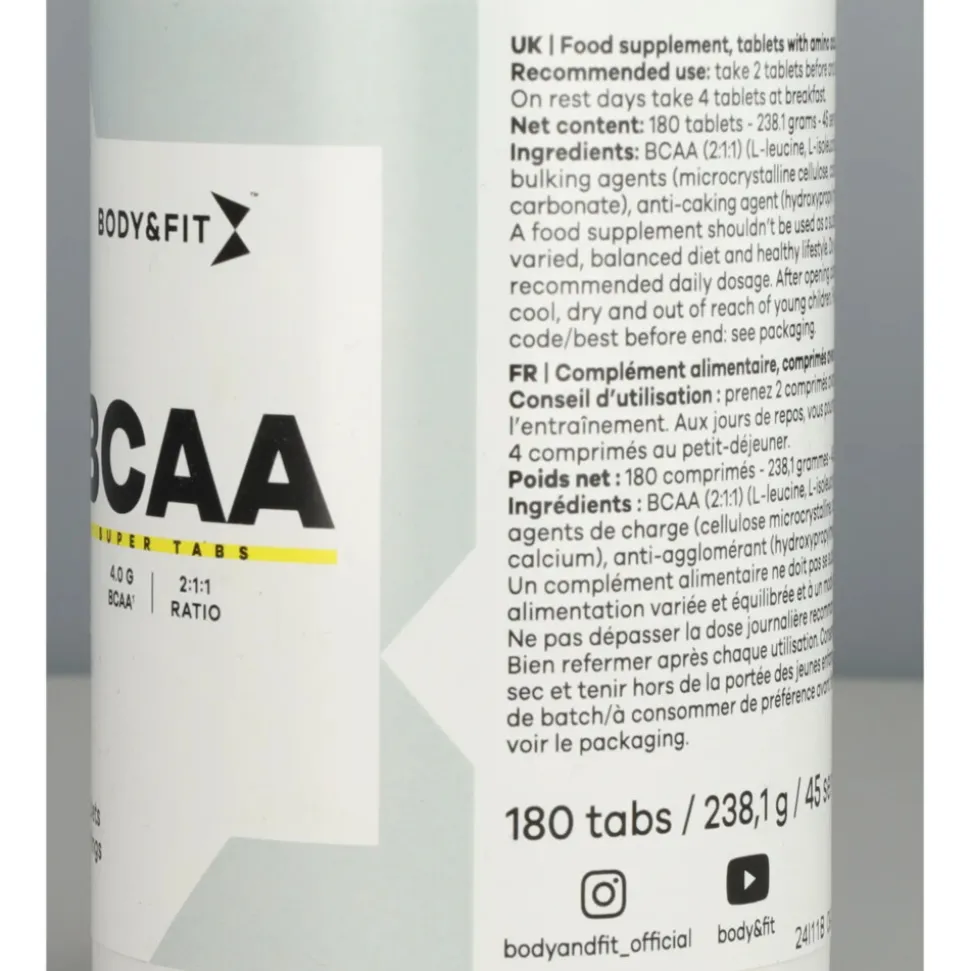 Body & Fit BCAA Super Tabs 180 tabletten