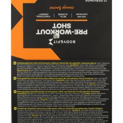 Body & Fit Pre-workout Shot Orange 12 x 60 ml