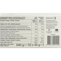 Body & Fit Smart Bar Crunchy White Chocolate & Cookies 12 x 45 gr