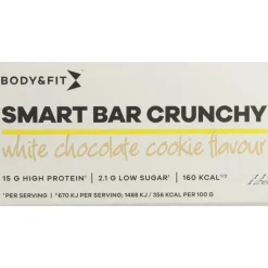 Body & Fit Smart Bar Crunchy White Chocolate & Cookies 12 x 45 gr