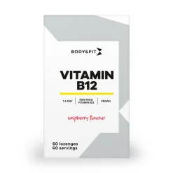 Body & Fit Vitamine B12 Raspberry 60 zuigtabletten