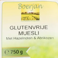 Boerjan Glutenvrij Muesli 750 gr