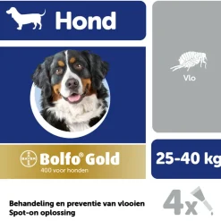 Bolfo Gold Anti Vlooiendruppels Hond Vanaf 25 kg 4 pipetten