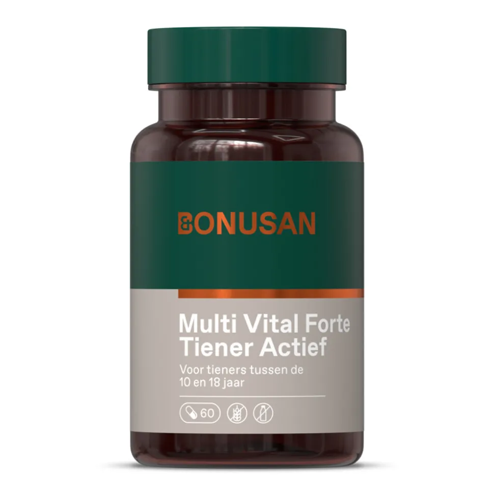 Bonusan Multi Vital Forte Tiener Actief 60 vegacapsules