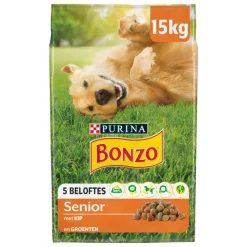 Bonzo Droogvoer Senior Kip - Groente 15 kg