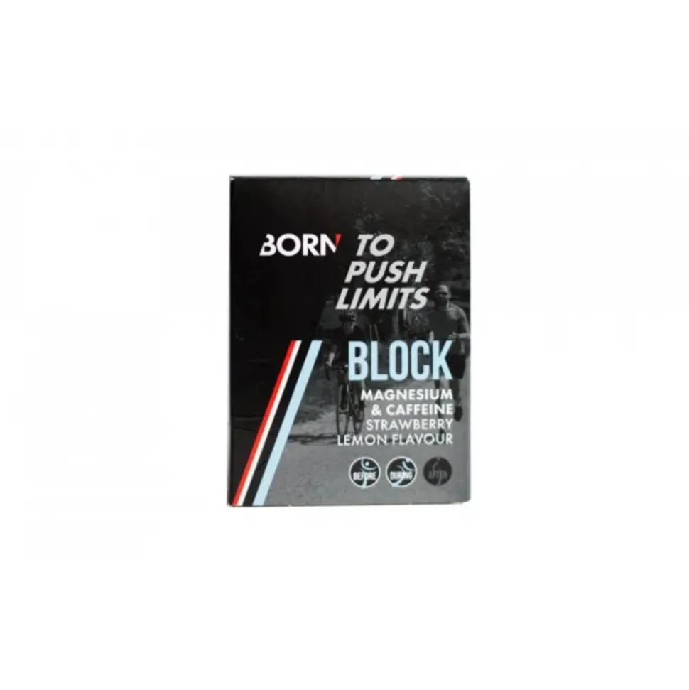 Born Block Magnesium & Caffeine Strawberry & Lemon 64 gr
