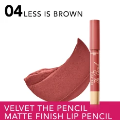 Bourjois Velvet The Pencil Lipstick Less Is Brown 4 1.8 gr