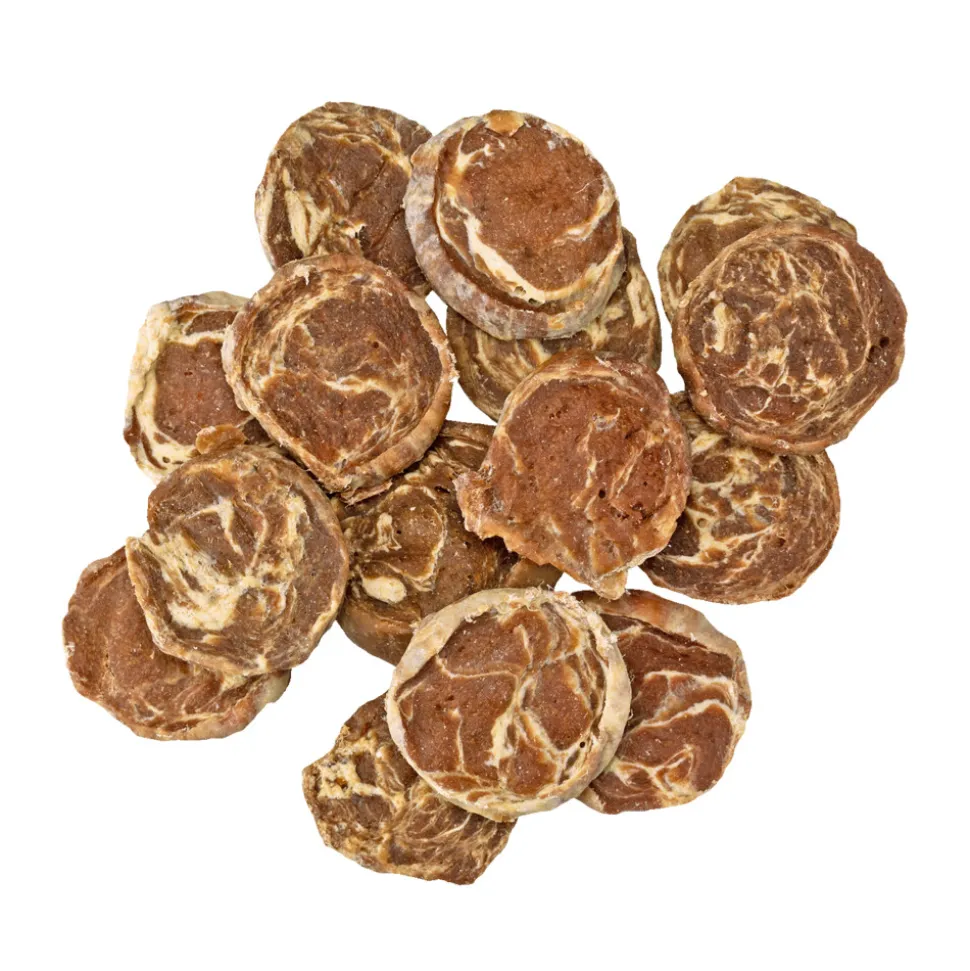 Braaaf Chips Hondensnack Rund Steak met Vis 85 gr