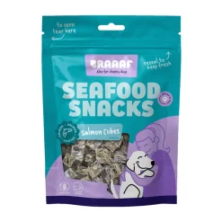 Braaaf Cubes Hondensnacks Zalmhuid 70 gr