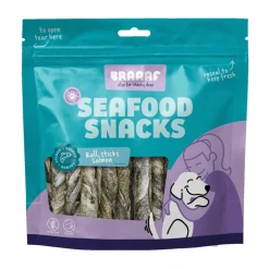 Braaaf Rol Sticks Hondensnack Zalm 12 cm 175 gr