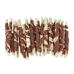 Braaaf Rol Sticks Hondensnack Lam - Vis 12 cm 250 gr