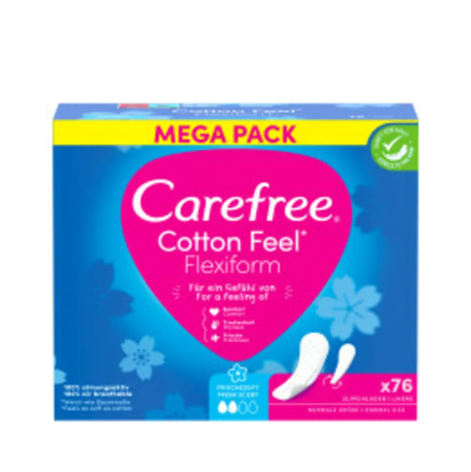 Carefree Cotton Feel Flexiform Fresh 76 stuks
