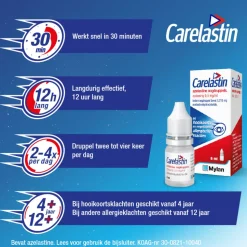 Carelastin Oogdruppels bij Hooikoorts 6 ml