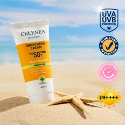 Celenes Herbal Zonnebrandcreme SPF 50+ Anti Aging 50 ml