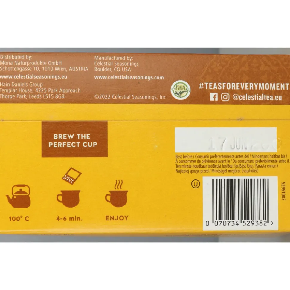 Celestial Seasonings India Spice Chai Original 20 stuks