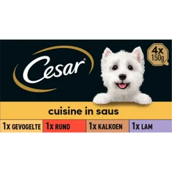 Cesar Cuisine in Saus Kuipje Multipack 600 gr