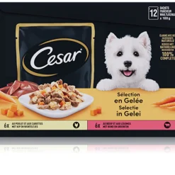 Cesar Maaltijdzakjes 12-pack in Gelei 12 x 100 gr