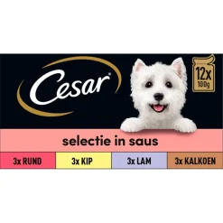 Cesar Maaltijdzakjes 12-pack in Saus 12 x 100 gr