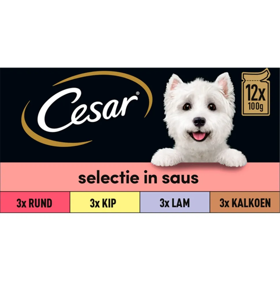 Cesar Maaltijdzakjes 12-pack in Saus 12 x 100 gr