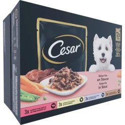 Cesar Maaltijdzakjes 12-pack in Saus 12 x 100 gr