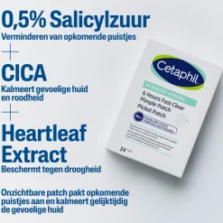 Cetaphil Puistjespleisters 6 uur 24 stuks