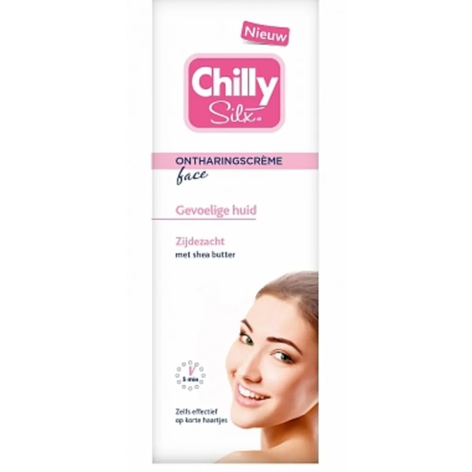 Chilly Silx Ontharingscreme Gezicht Gevoelige Huid 50 ml
