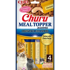 Ciao Churu Meal Topper Kattenvoer Chicken & Cheese 4 x 14 gr