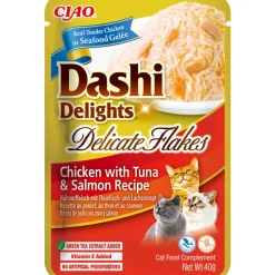 Ciao Dashi Delights Delicate Flakes Kattenvoer Nat Chicken & Tuna & Salmon 40 gr