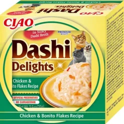 Ciao Dashi Delights Kattenvoer Nat Chicken & Bonito Flakes 70 gr