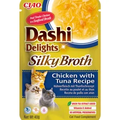 Ciao Dashi Delights Silky Broth Kattenvoer Nat Chicken & Tuna 40 gr