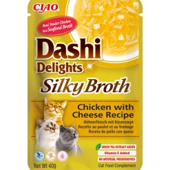 Ciao Dashi Delights Silky Broth Kattenvoer Nat Chicken & Cheese 40 gr