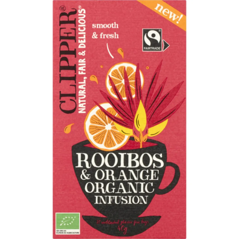 Clipper Thee Rooibos Orange 20 stuks