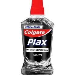 Colgate Mondwater Plax White + Charcoal 500 ml