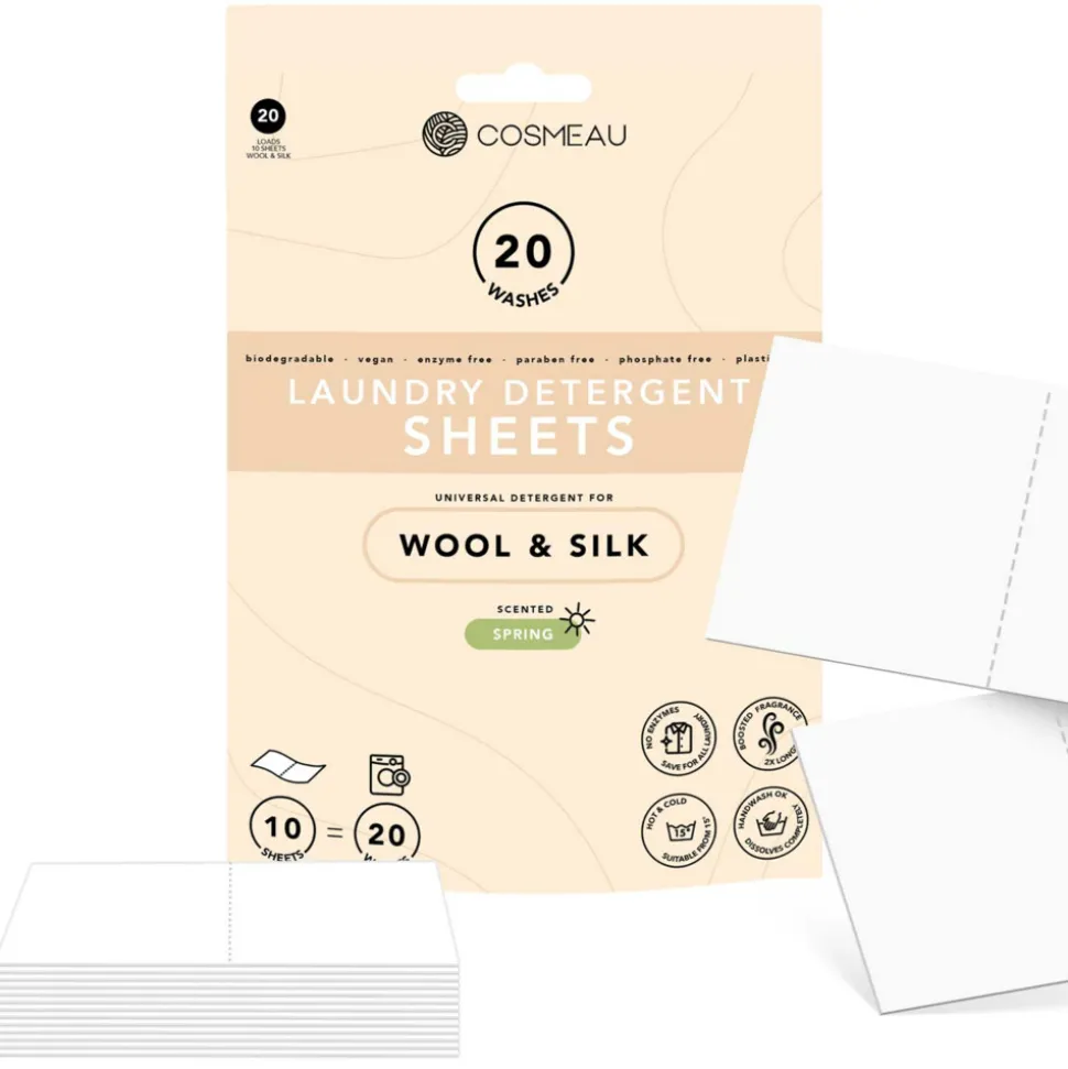 Cosmeau Wasstrips Wol & Zijde 20 wasbeurten