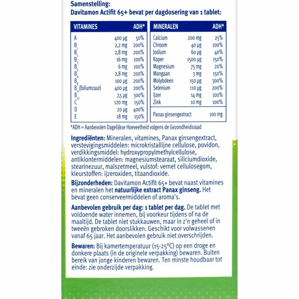 Davitamon Actifit 65+ 70 tabletten