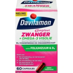 Davitamon Compleet Mama Omega-3 Visolie 60 capsules