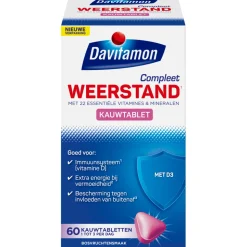 Davitamon Compleet Weerstand Hoog Gedoseerd Bosvruchten 50 kauwtabletten