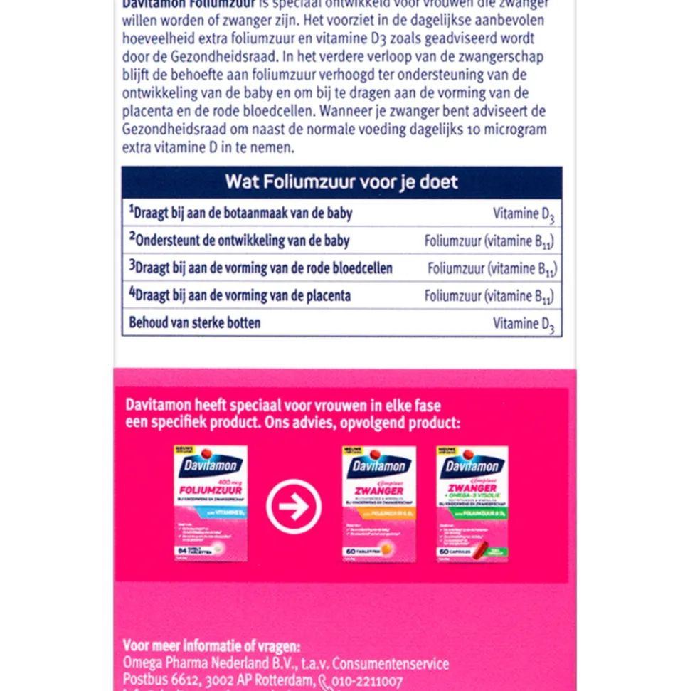 Davitamon Foliumzuur 84 smelttabletten