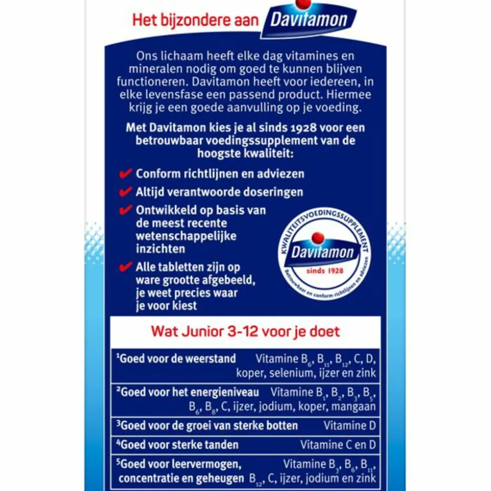 Davitamon Junior 3+ Kauwvitamines Banaan 120 kauwtabletten