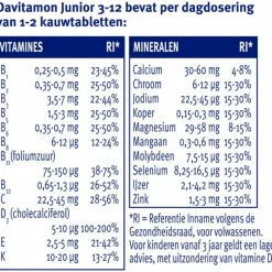Davitamon Junior 3+ Kauwvitamines Banaan 120 kauwtabletten