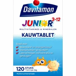 Davitamon Junior 3+ Multivruchten 120 kauwtabletten