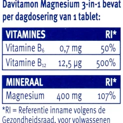 Davitamon Magnesium 3 in 1 30 tabletten