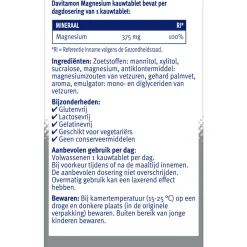 Davitamon Magnesium Kauwtablet 60 tabletten