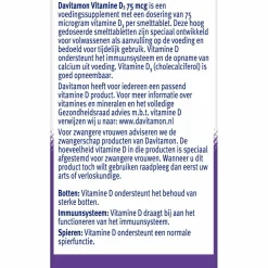 Davitamon Vitamine D3 75mcg 75 smelttabletten