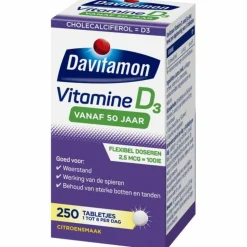 Davitamon Vitamine D3 Vanaf 50 Jaar 250 tabletten