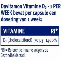 Davitamon Vitamine D Vegan 1 Per Week 24 capsules