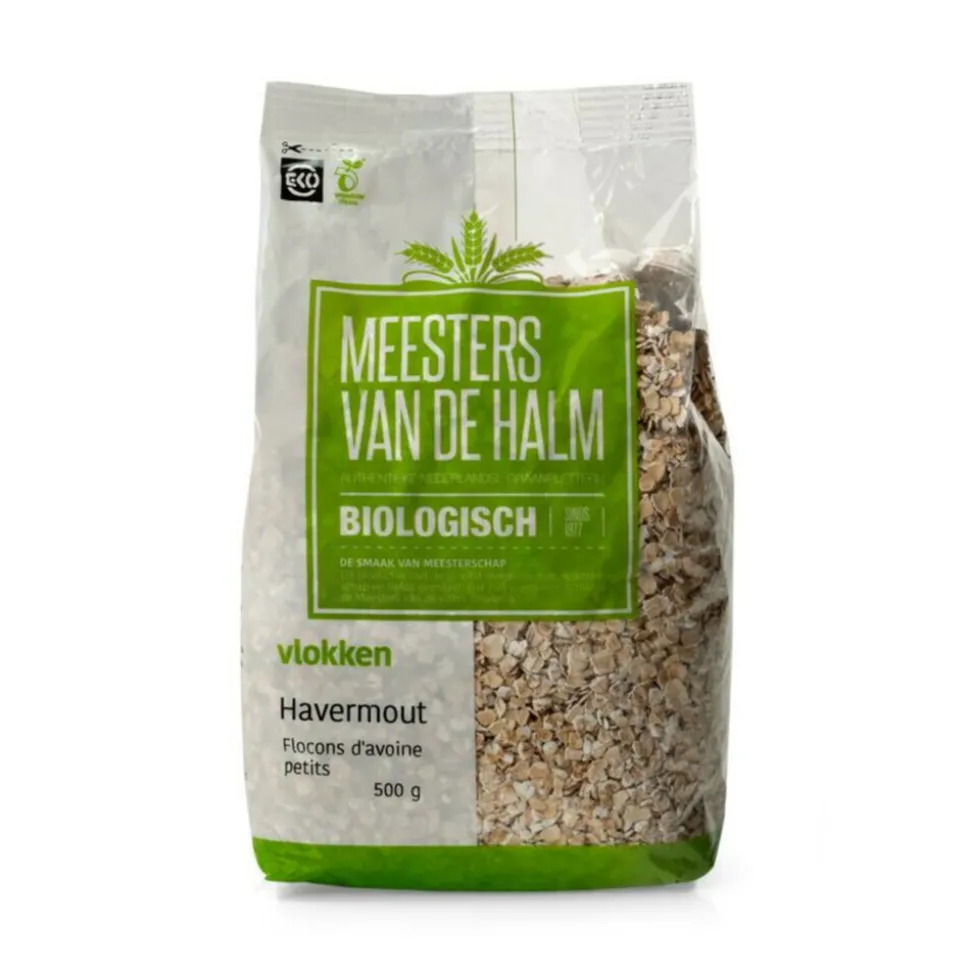 De halm Biologisch Havermout 500 gr